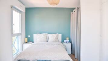 1 dormitorio, escritorio, wifi y ropa de cama