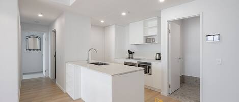 Microwave, oven, stovetop, dishwasher
