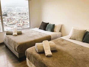 2 bedrooms, iron/ironing board, WiFi, bed sheets