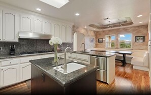 Microwave, stovetop, dishwasher