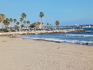 On the beach
