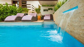 A heated pool