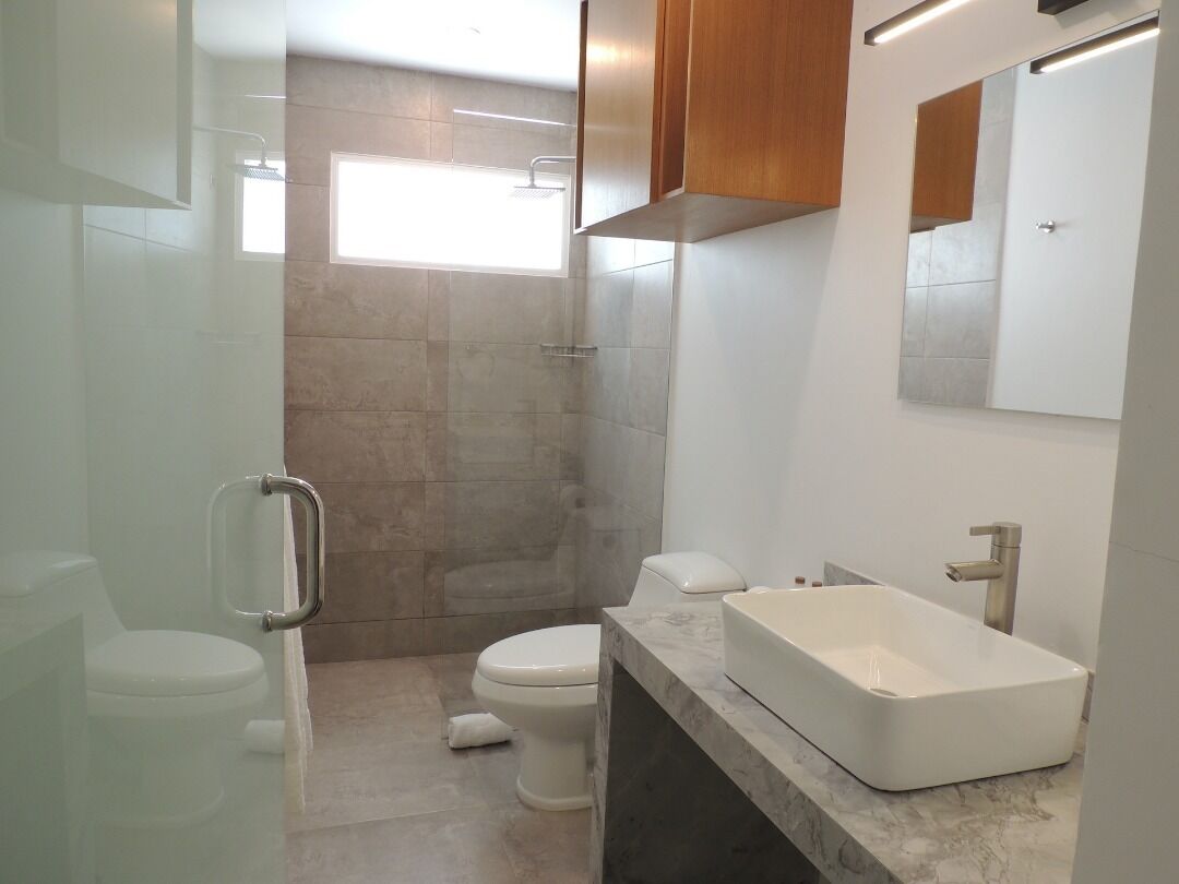 Towels, soap, toilet paper