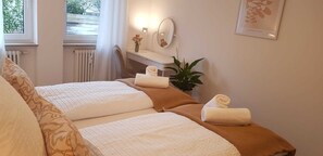 2 bedrooms, iron/ironing board, travel crib, WiFi
