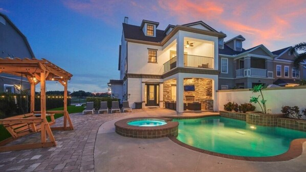 A heated pool