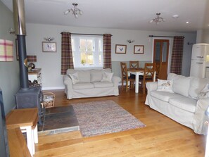 TV, fireplace, DVD player