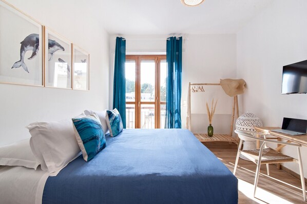 1 غرفة نوم وواي فاي وملاءات أسرّة