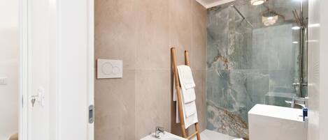 Shower, hair dryer, bidet
