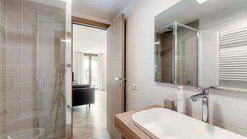 Shower, hair dryer
