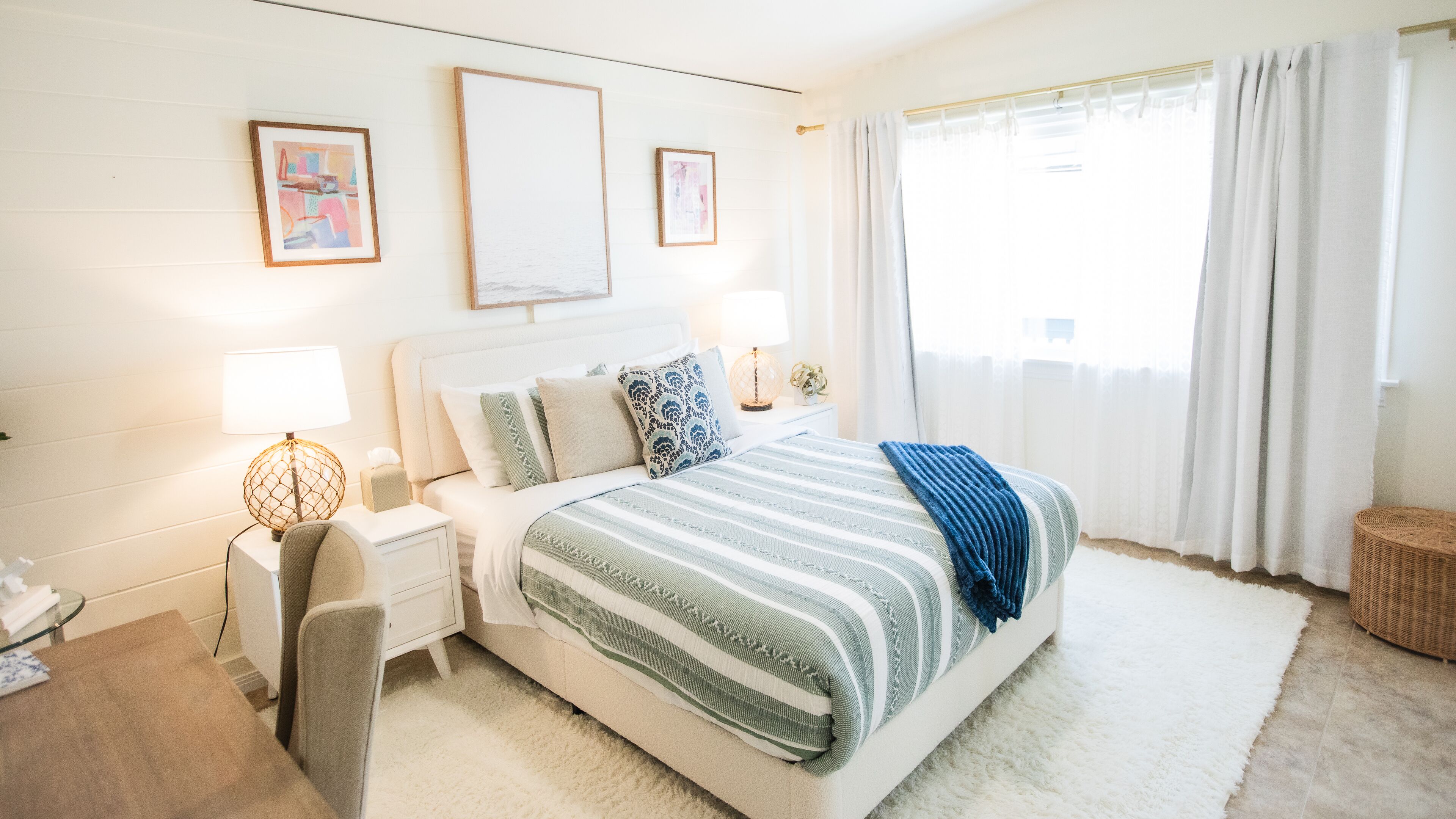 3 habitaciones, escritorio, tabla de planchar con plancha y wifi gratis 