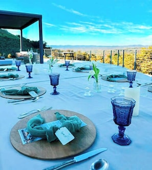 Espace de banquet à l’extérieur