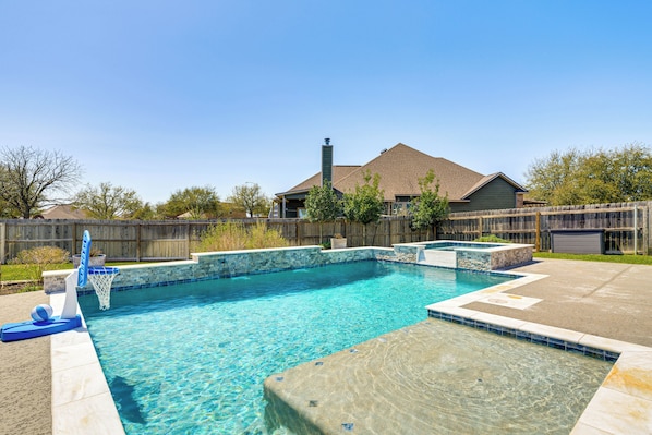 A heated pool