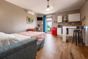 1 camera, lenzuola, accesso in sedia a rotelle