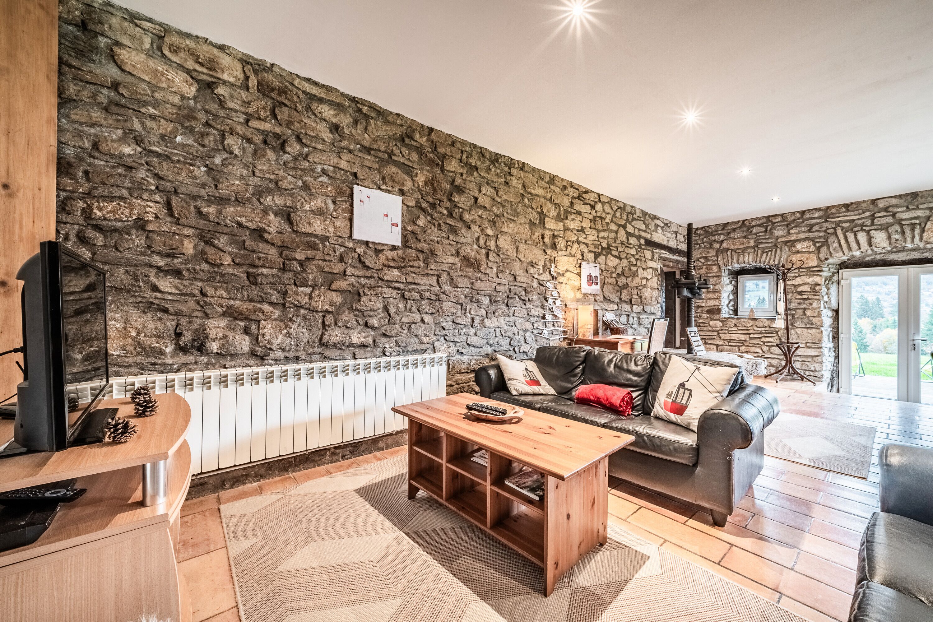 TV, fireplace, DVD player