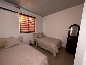 2 bedrooms, bed sheets