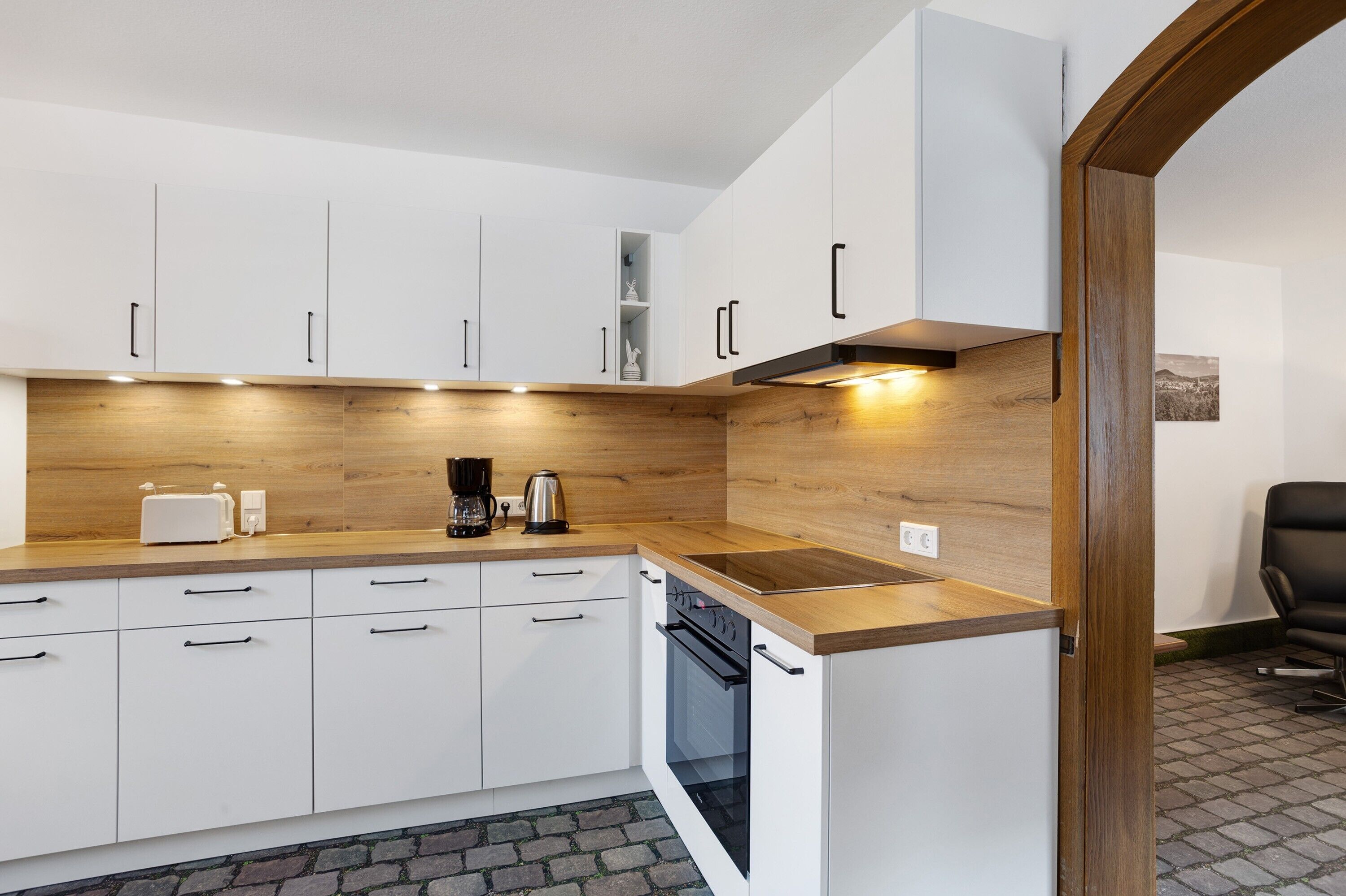 Kühlschrank, Ofen, Herdplatte, Geschirrspüler