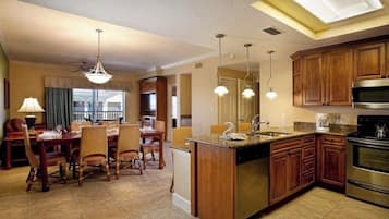 Microwave, oven, stovetop, cookware/dishes/utensils