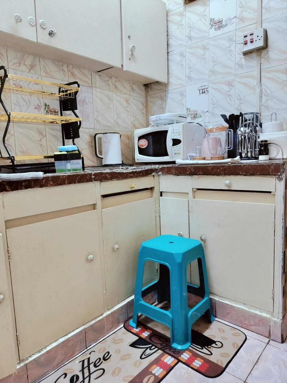 Apartment, Balcony, City View | Private kitchen | Fridge, microwave, cookware/dishes/utensils