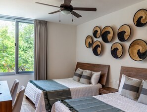 2 間睡房、房內夾萬、熨斗/熨衫板、免費 Wi-Fi