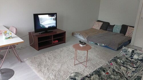 Welcoming studio in Lahti with cozy vibes. Fits for 4 person to sleep.