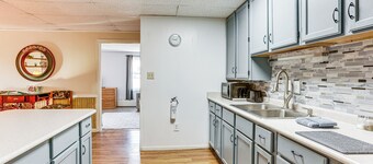 1 Block to Crystal Lake: Downtown Beulah Apt!