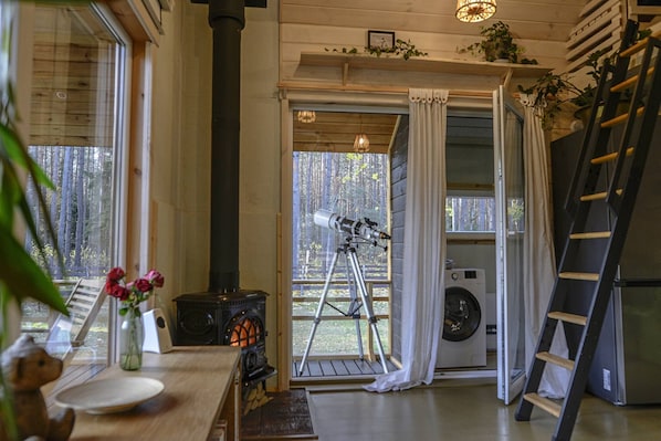 Cabin, 1 Bedroom, Smoking, Sauna | Interior