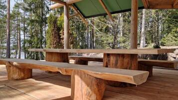 Opções para refeição ao ar livre