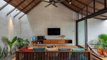 TV connectée, cheminée