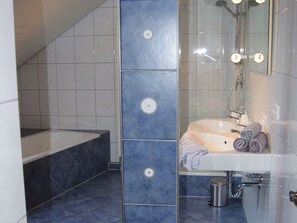 Shower, hair dryer