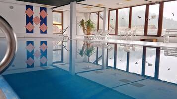 Indoor pool, a heated pool