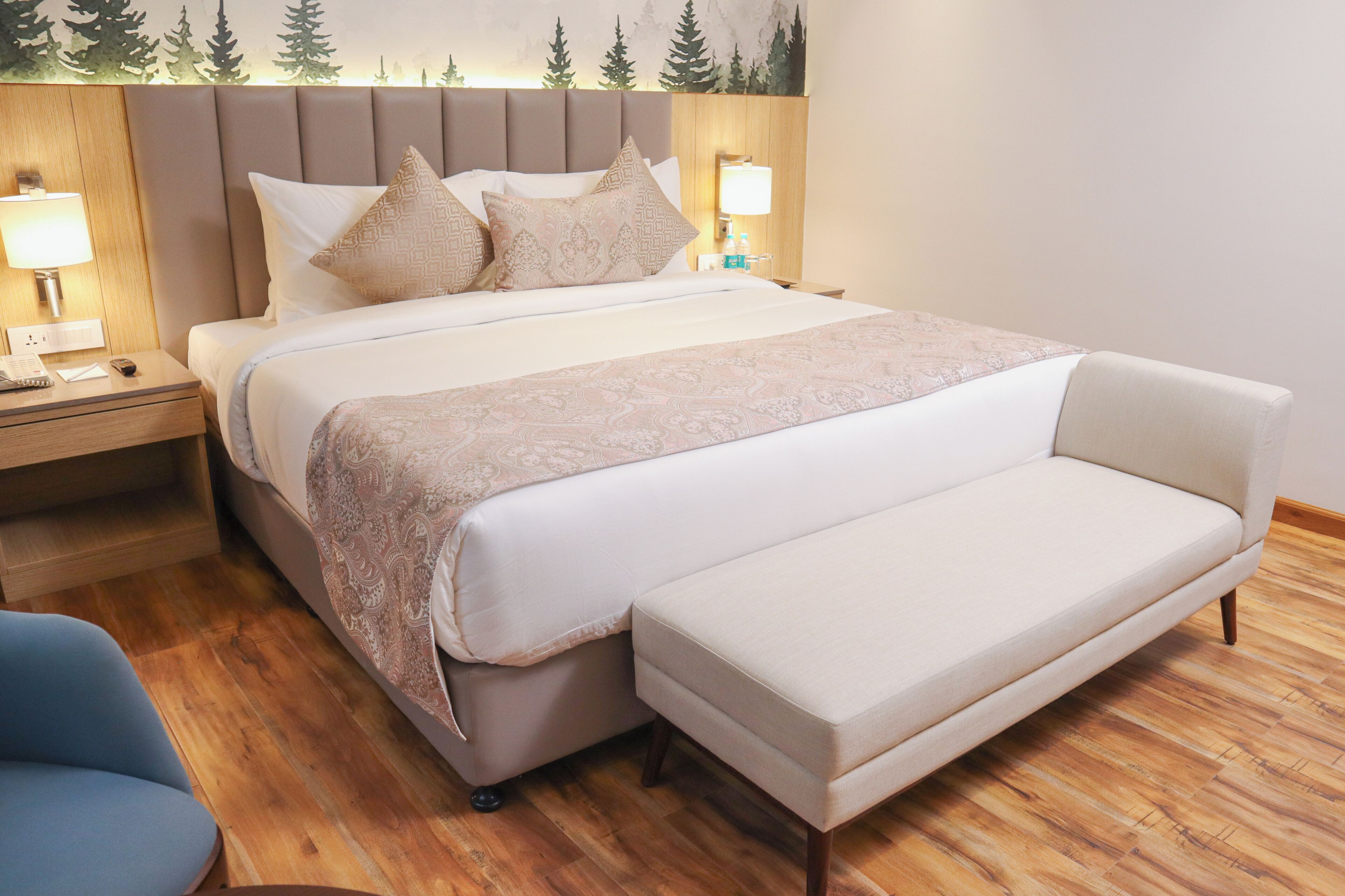 Habitación familiar, varias camas, para no fumadores, vista a la montaña | Ropa de cama de alta calidad, camas con efecto memoria y escritorio 