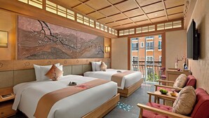 Momohime, City View, 2 Twins Bed with Window | 城景