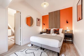 1 slaapkamer, een strijkplank/strijkijzer, reisbedje, wifi