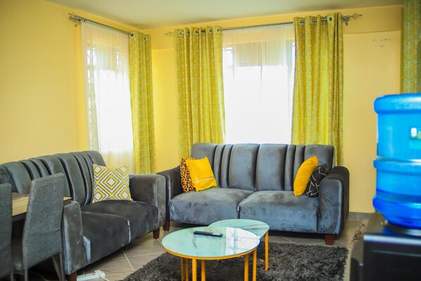 Family Apartment, Balcony, City View | Living area - Lux Suites J'Melots Apartments Kisumu (Kisumu)