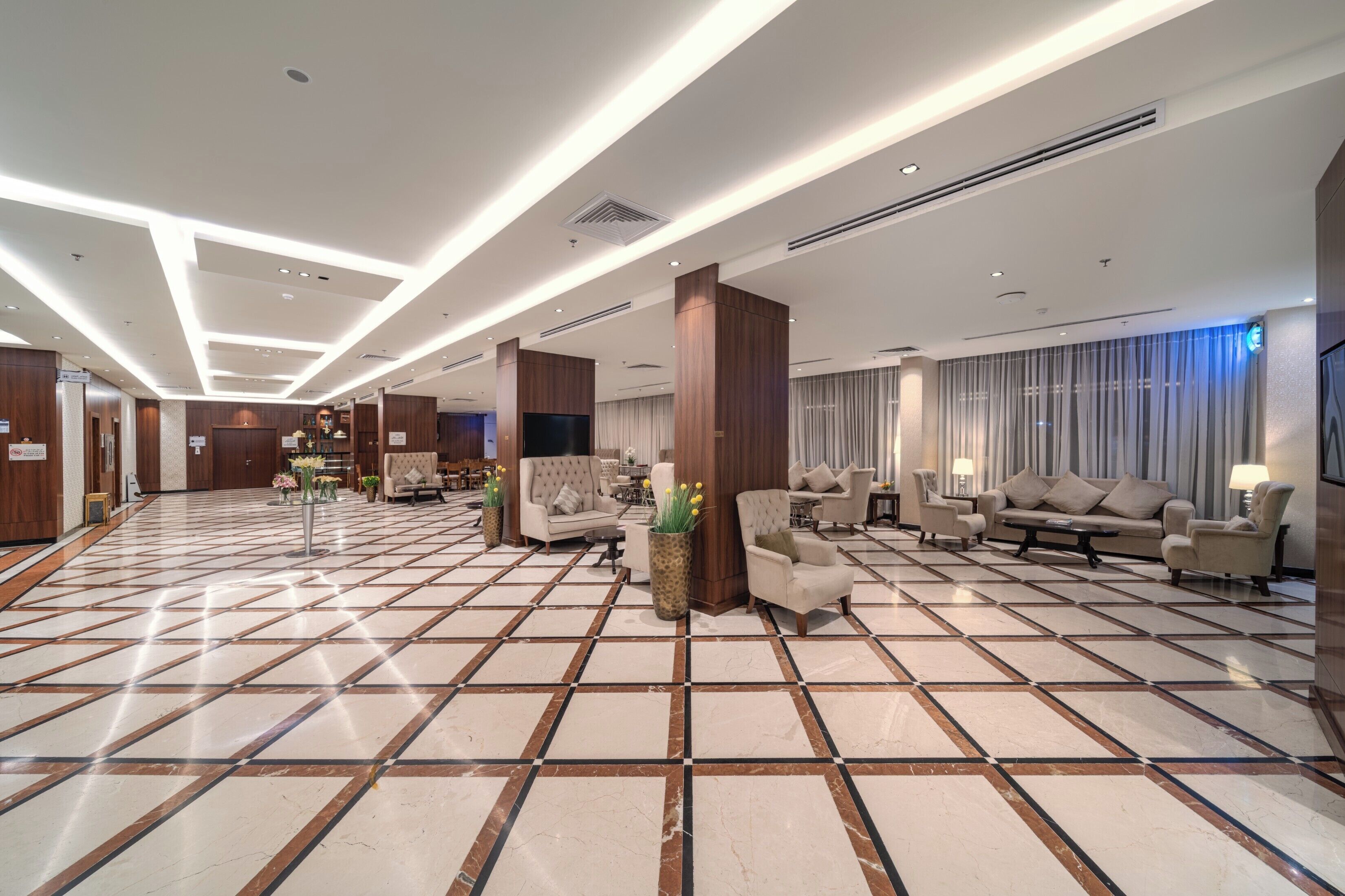 Sitteområde i lobbyen