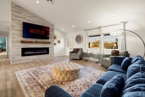 TV, table football, offices