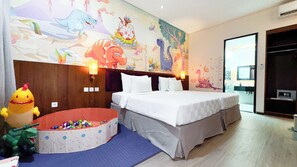 Phòng 2 giường đơn dành cho gia đình | Bàn, truy cập Internet không dây miễn phí 