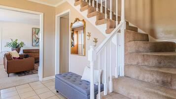 TV, fireplace, offices