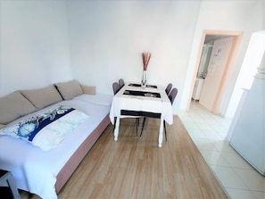 Classic Apartment, Balcony, Harbour View | Extra beds - Cute apartment in stone house near sea (Marina)
