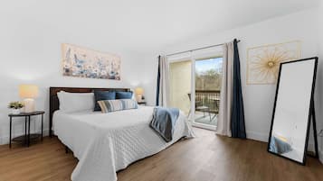 1 bedroom, iron/ironing board, travel crib, WiFi