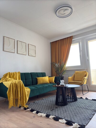 Modern 2-room-apartment, central, stylish, WLAN, parking lot, ideal for 4 pers.