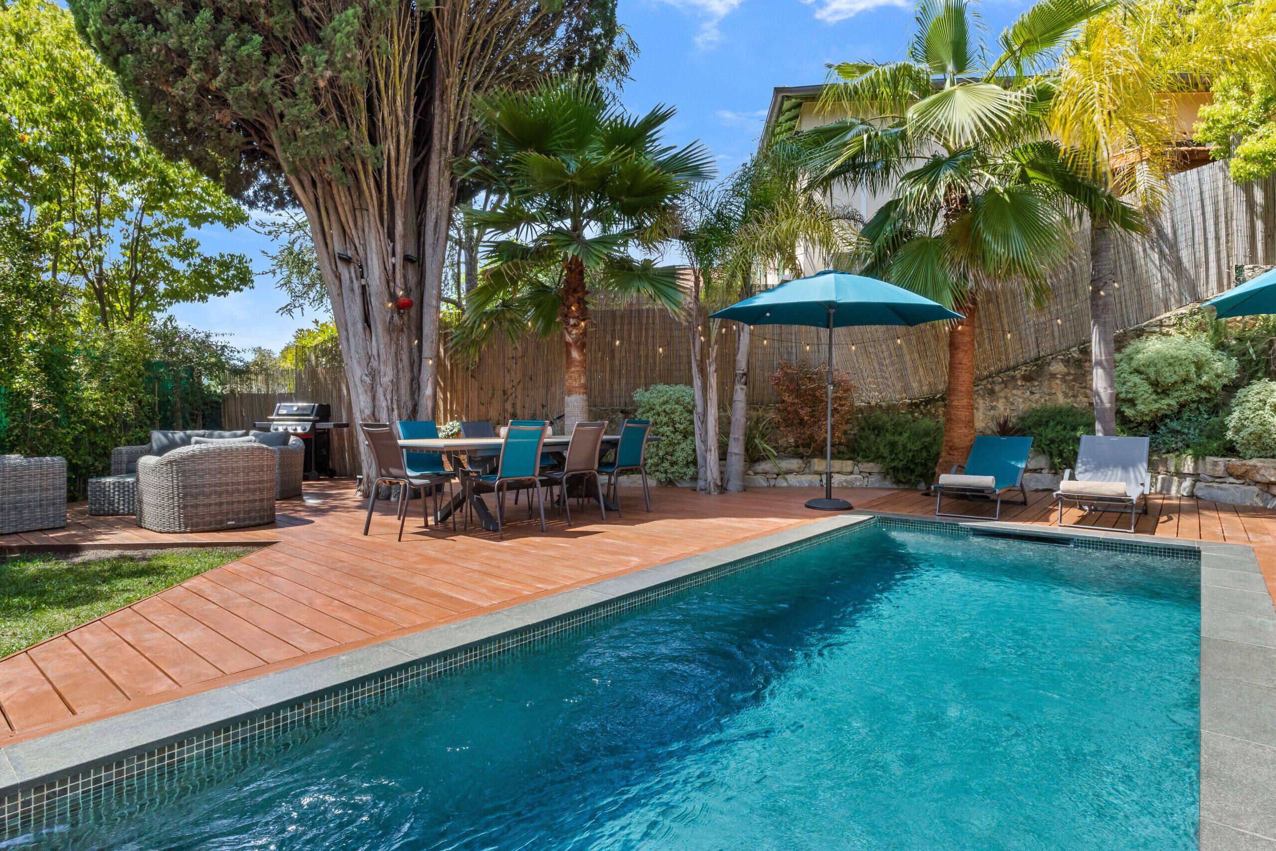 A heated pool