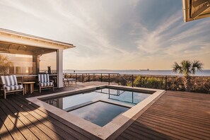 A heated pool - Oceanfront Luxury Living Private Pool, Private Beach Access by Tybee Cottages (Tybee Island)