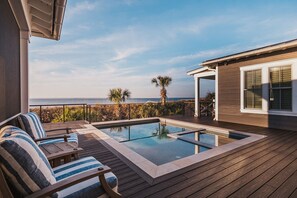 A heated pool