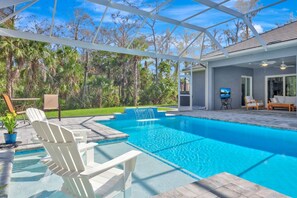 A heated pool
