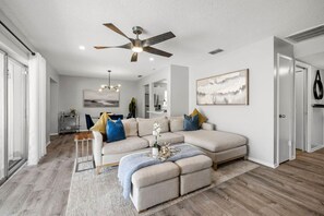 Smart TV, video games, table football, stereo