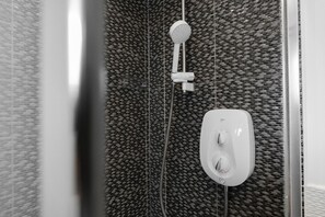 Hair dryer, towels