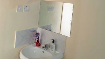 Deluxe Apartment, City View | Bilik Mandi | Pancuran mandi, selipar, tuala disediakan, sabun