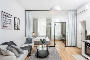 高級公寓, 城市景 | 客廳