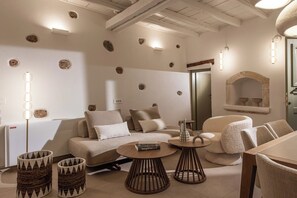 Villa | Living area | Flat-screen TV - Mint Villa by Checkin (Koutouloufari)